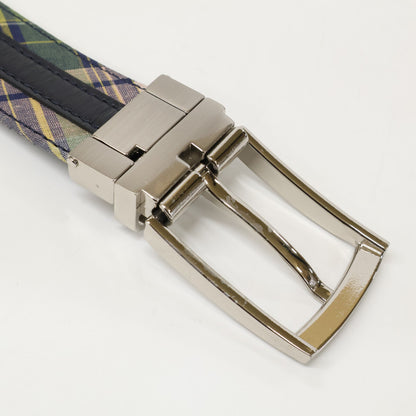 ETRO エトロ ペイズリー柄/チェック柄 リバーシブル ベルト