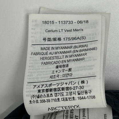 ARC'TERYX アークテリクス 18015 ネイビー セリウム LT ベスト ベスト