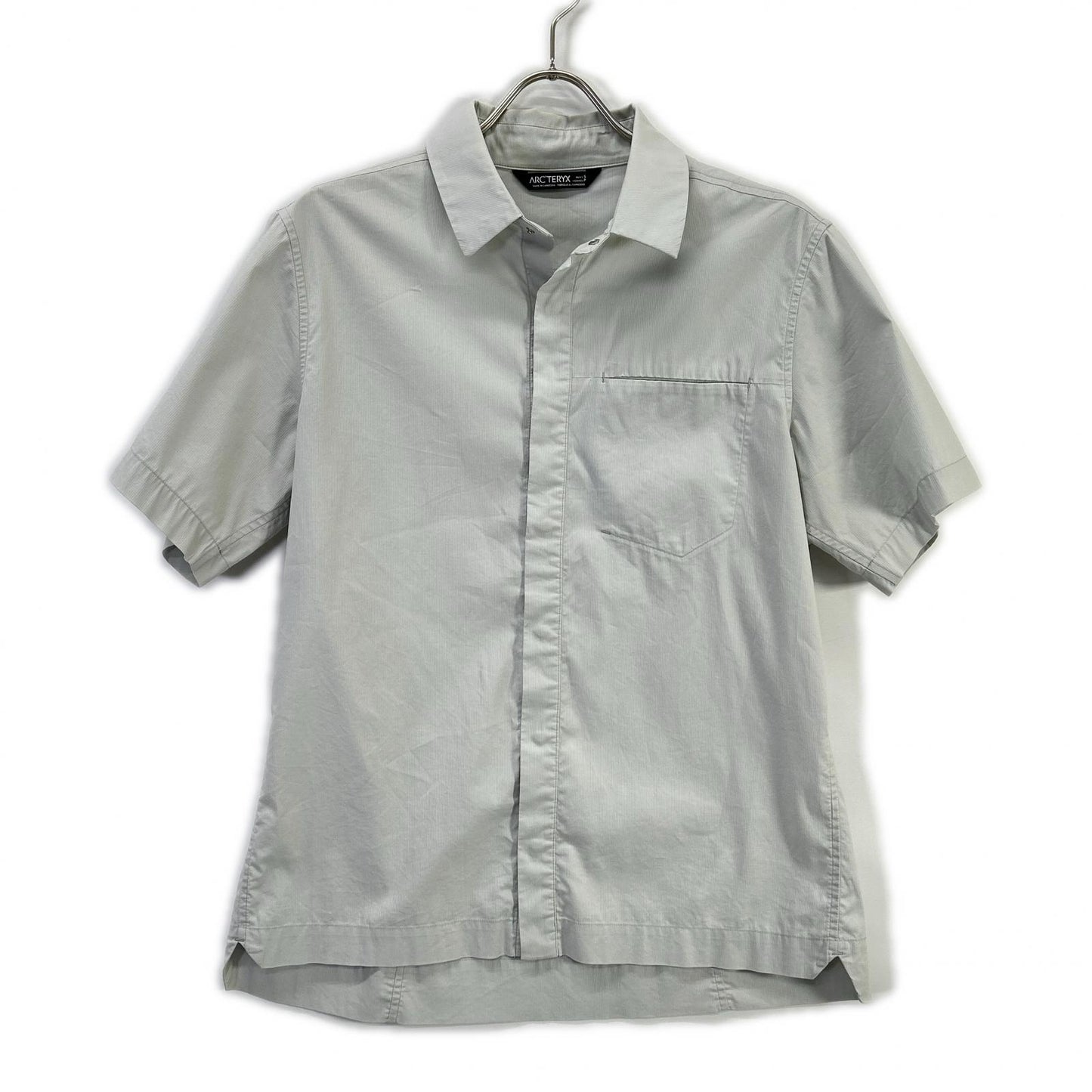 ARC'TERYX アークテリクス 19496 グレー ストライプ a2b SS ポロシャツ トップス