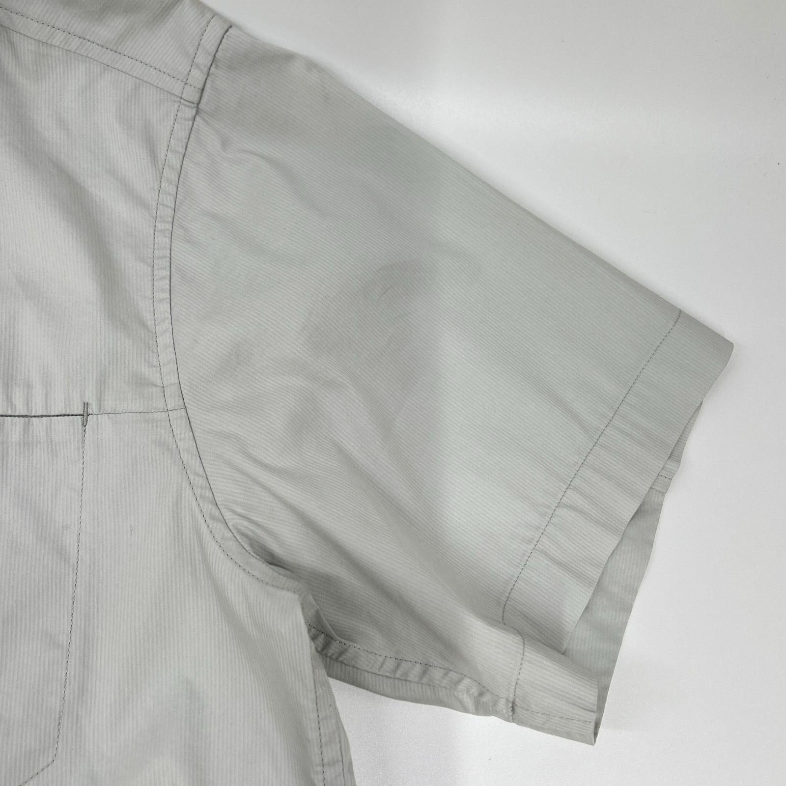 ARC'TERYX アークテリクス 19496 グレー ストライプ a2b SS ポロシャツ トップス