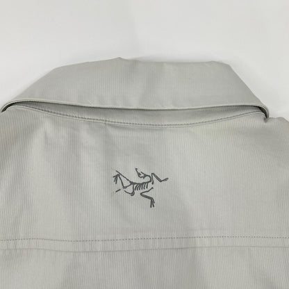 ARC'TERYX アークテリクス 19496 グレー ストライプ a2b SS ポロシャツ トップス
