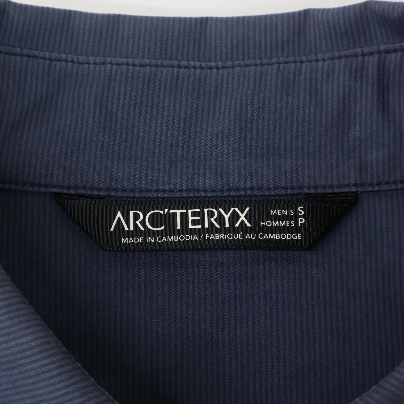 ARC'TERYX アークテリクス 19496 navy ストライプ a2b SS 半袖シャツ トップス