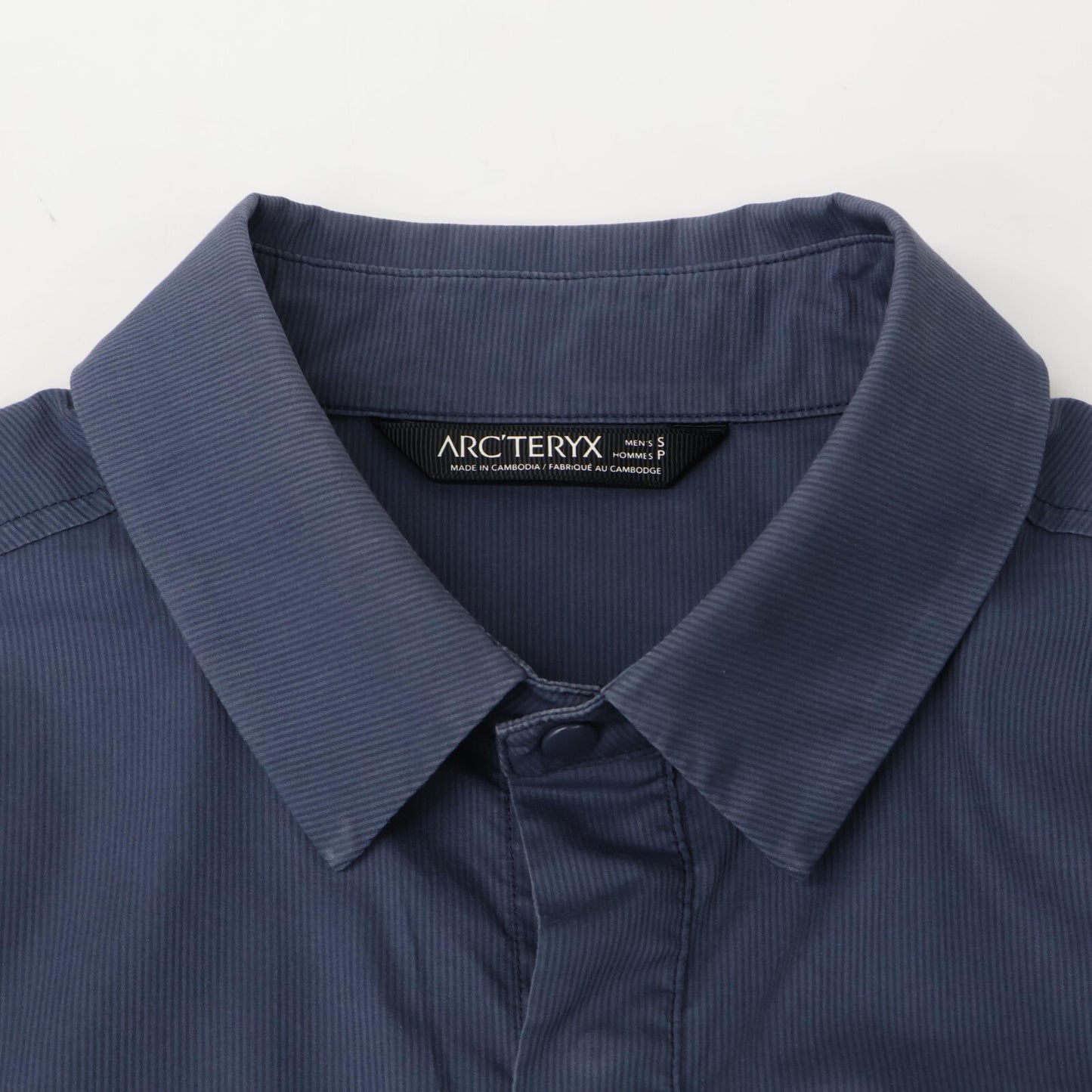 ARC'TERYX アークテリクス 19496 navy ストライプ a2b SS 半袖シャツ トップス