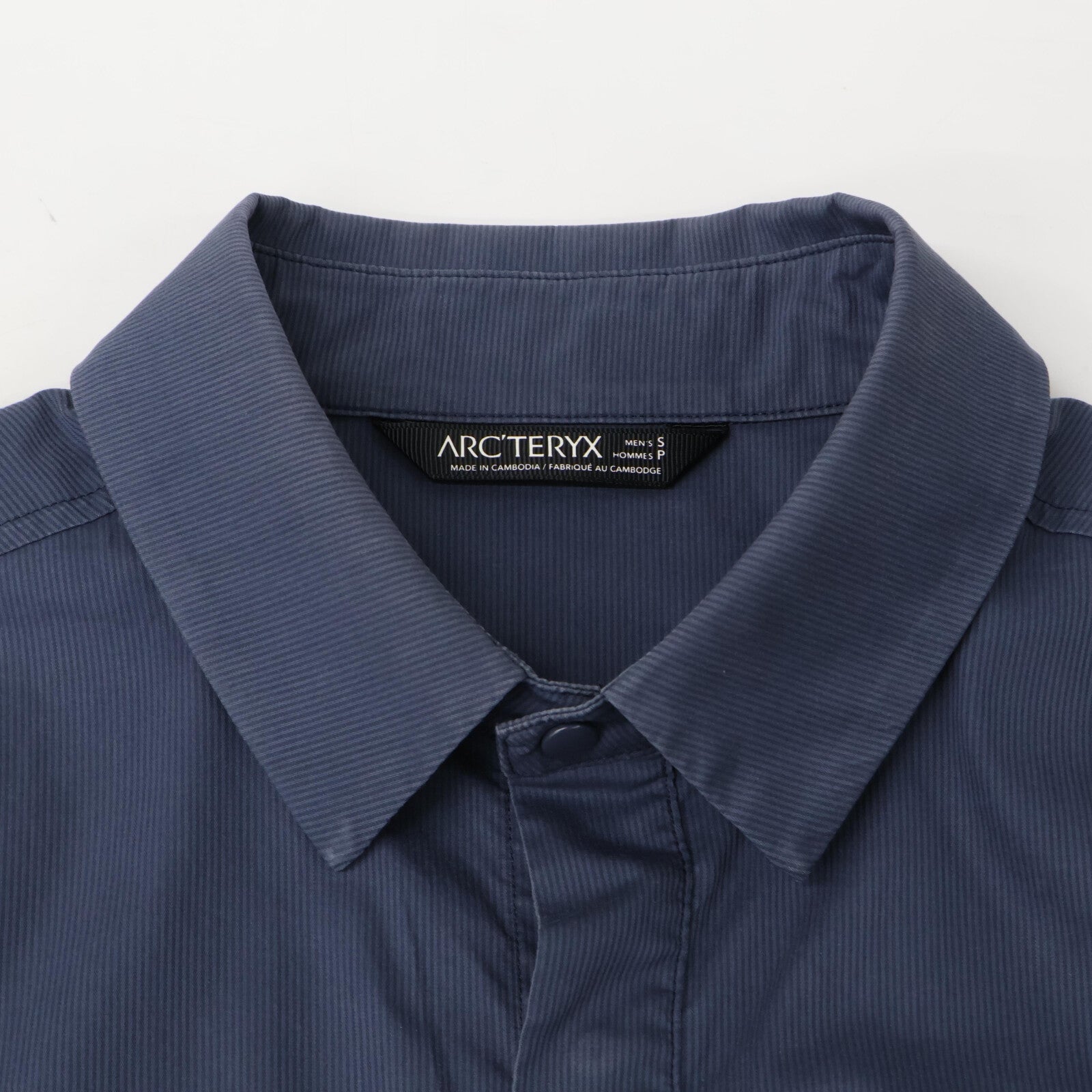 ARC'TERYX アークテリクス 19496 navy ストライプ a2b SS 半袖シャツ トップス