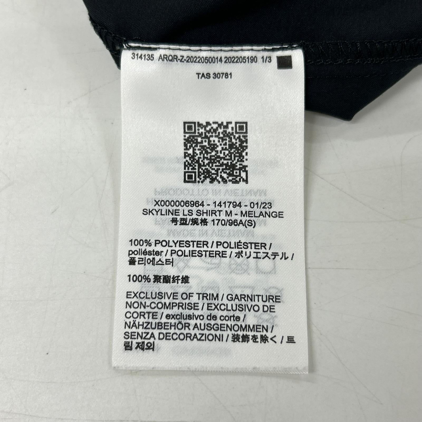 【SALE】 ARC'TERYX アークテリクス X000006964 ブラック スカイライン LS 長袖シャツ トップス