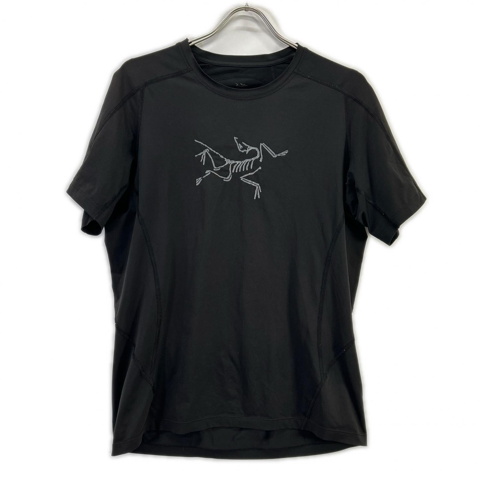 ARC'TERYX アークテリクス 18920 ブラック フェイジック エボリューション クルーネック ロゴ Tシャツ トップス
