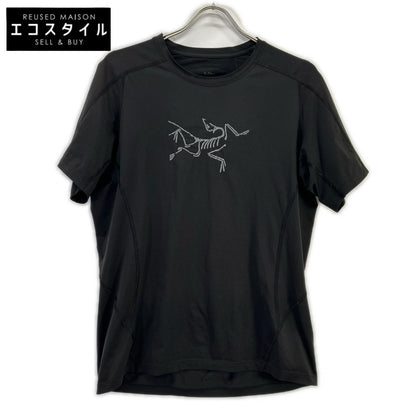 ARC'TERYX アークテリクス 18920 ブラック フェイジック エボリューション クルーネック ロゴ Tシャツ トップス