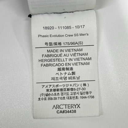 ARC'TERYX アークテリクス 18920 ブラック フェイジック エボリューション クルーネック ロゴ Tシャツ トップス