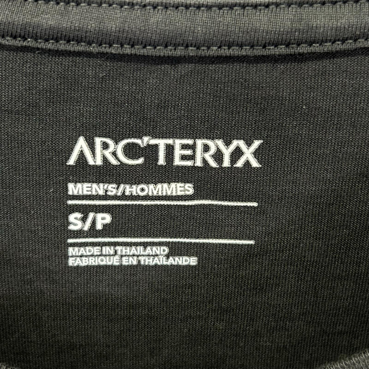 ARC'TERYX アークテリクス 30379 ブラック コットン スプリット SS Tシャツ トップス