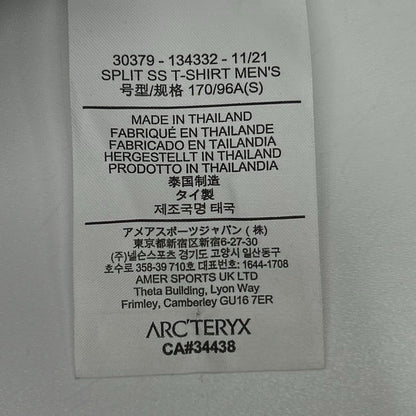 ARC'TERYX アークテリクス 30379 ブラック コットン スプリット SS Tシャツ トップス