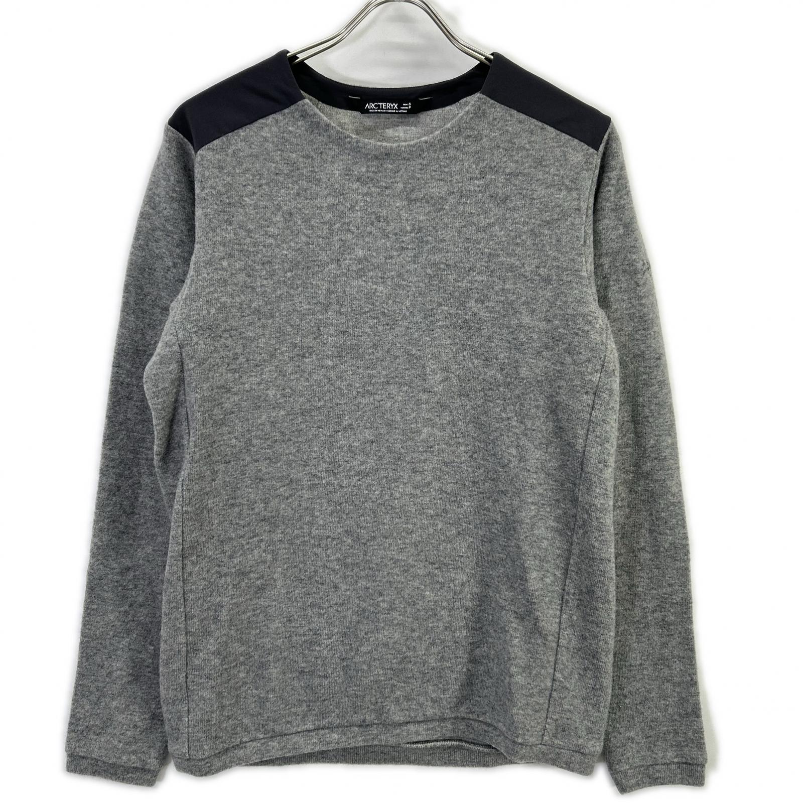 ARC'TERYX Arc'teryx 20155 Gray Novan Crew-Neck Long-Sleeve Knit Sweater Top