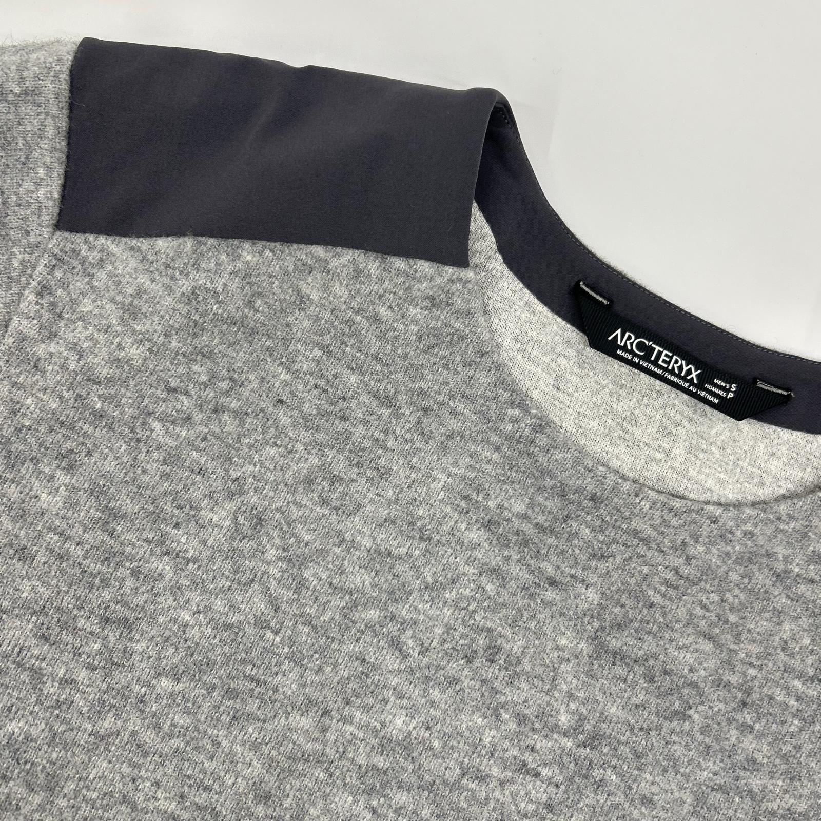 ARC'TERYX Arc'teryx 20155 Gray Novan Crew-Neck Long-Sleeve Knit Sweater Top
