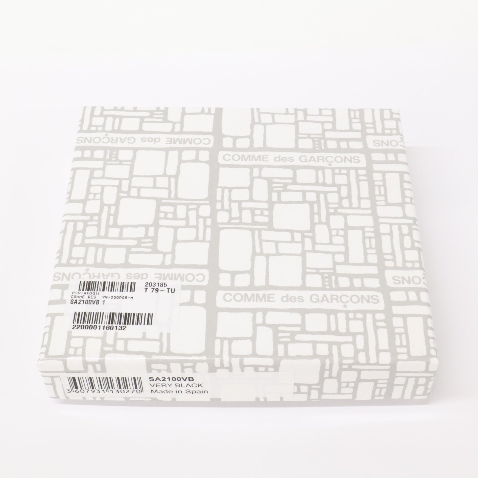 COMMEdesGARCONS コムデギャルソン SA2100VB ラウンドジップ レザー 2つ折り財布 二つ折り財布（小銭入れあり）