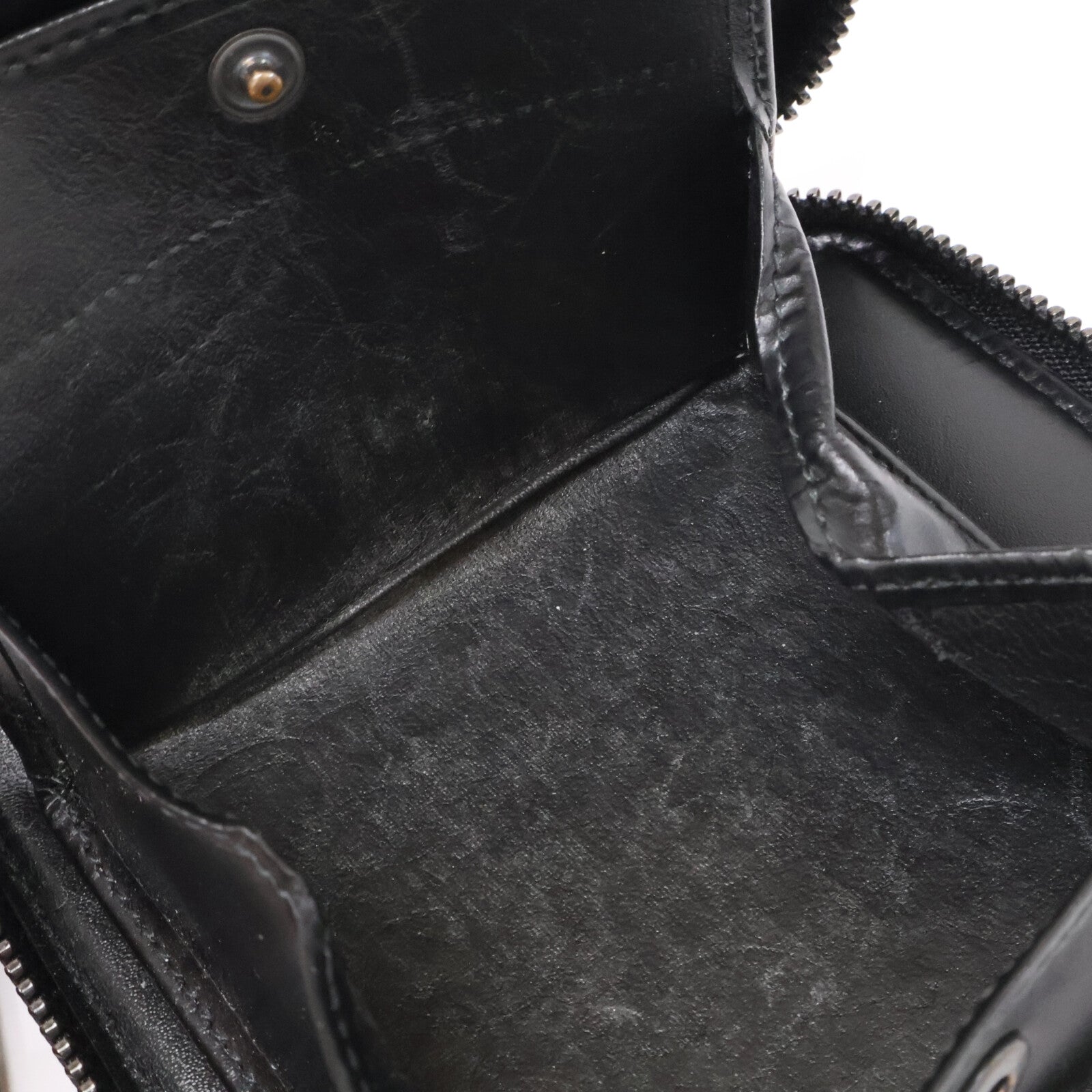 COMMEdesGARCONS コムデギャルソン SA2100VB ラウンドジップ レザー 2つ折り財布 二つ折り財布（小銭入れあり）
