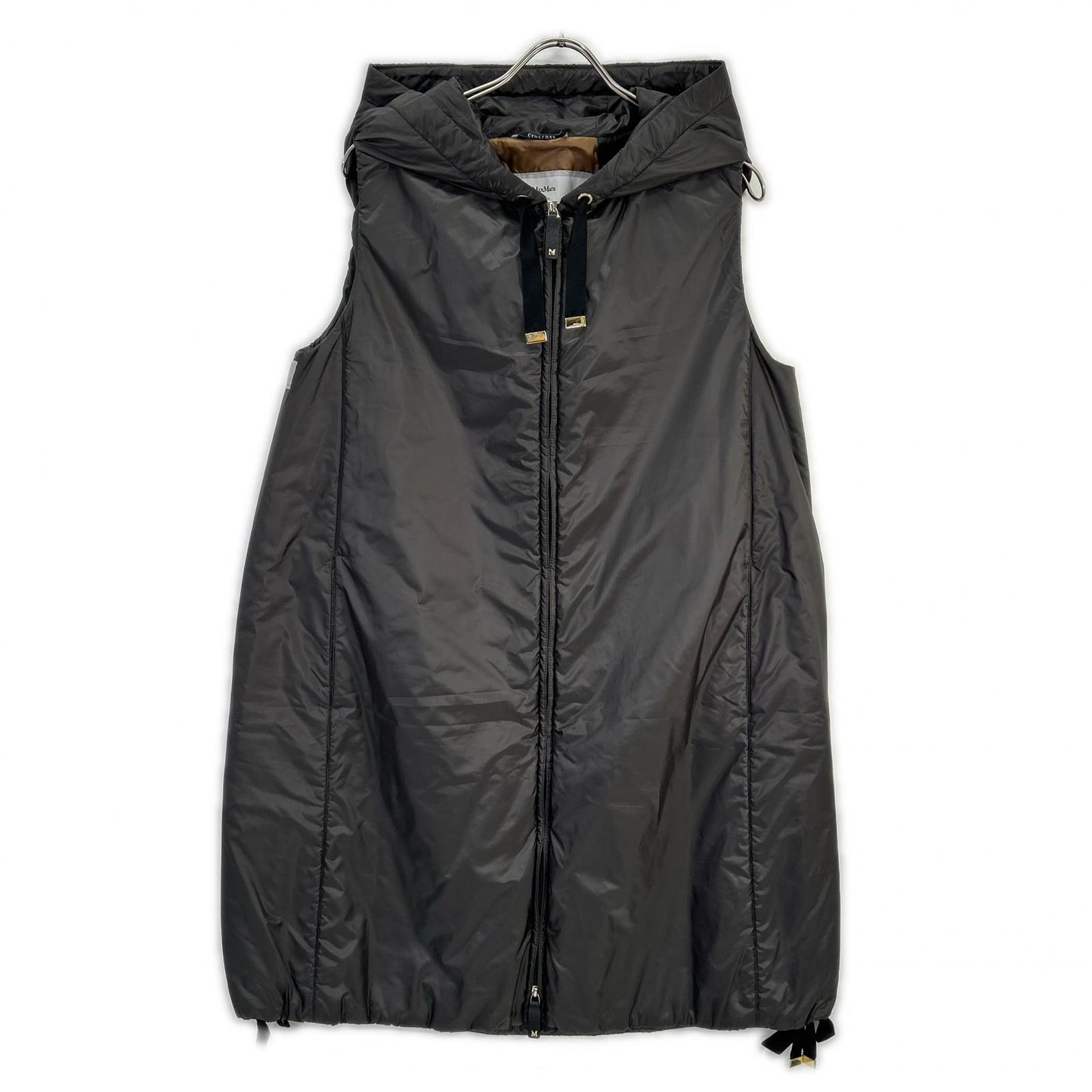 Max Mara マックスマーラ 929602146 グレー ザ キューブ キャメリュクス 中綿ロングベスト ベスト
