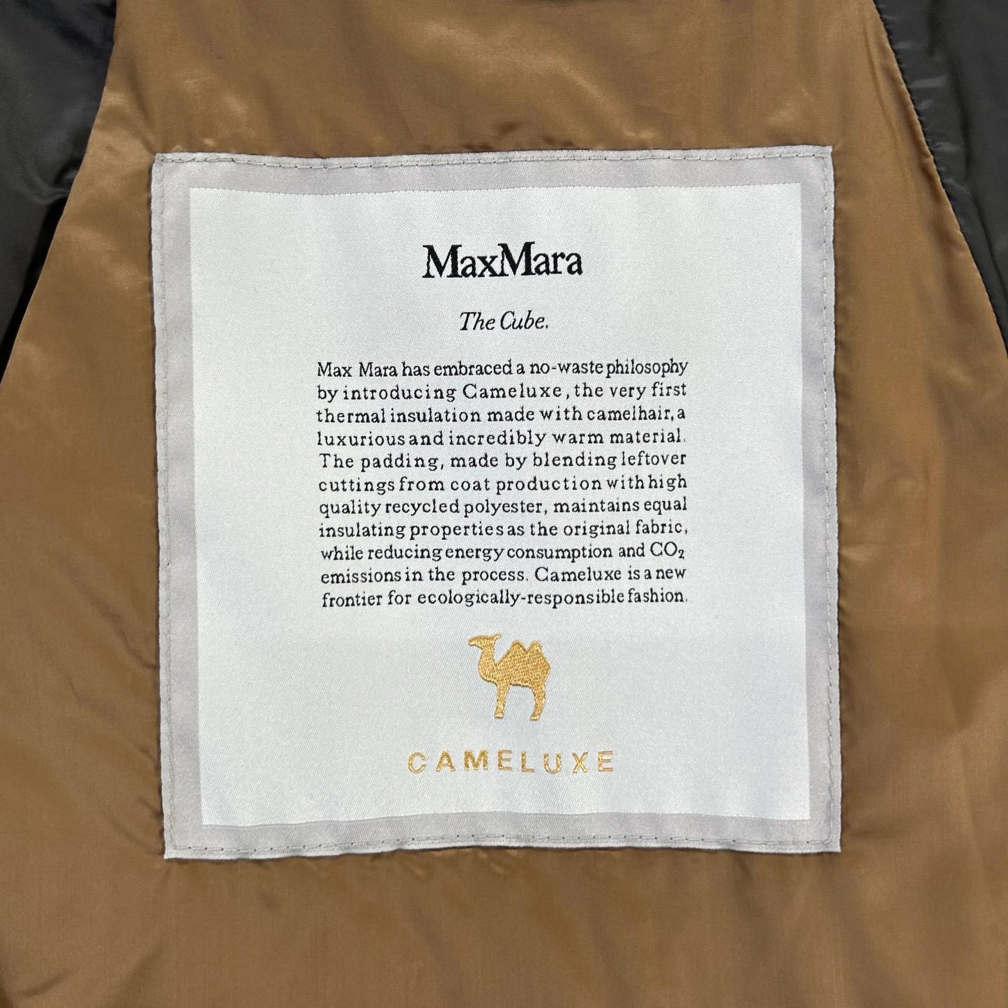 Max Mara マックスマーラ 929602146 グレー ザ キューブ キャメリュクス 中綿ロングベスト ベスト