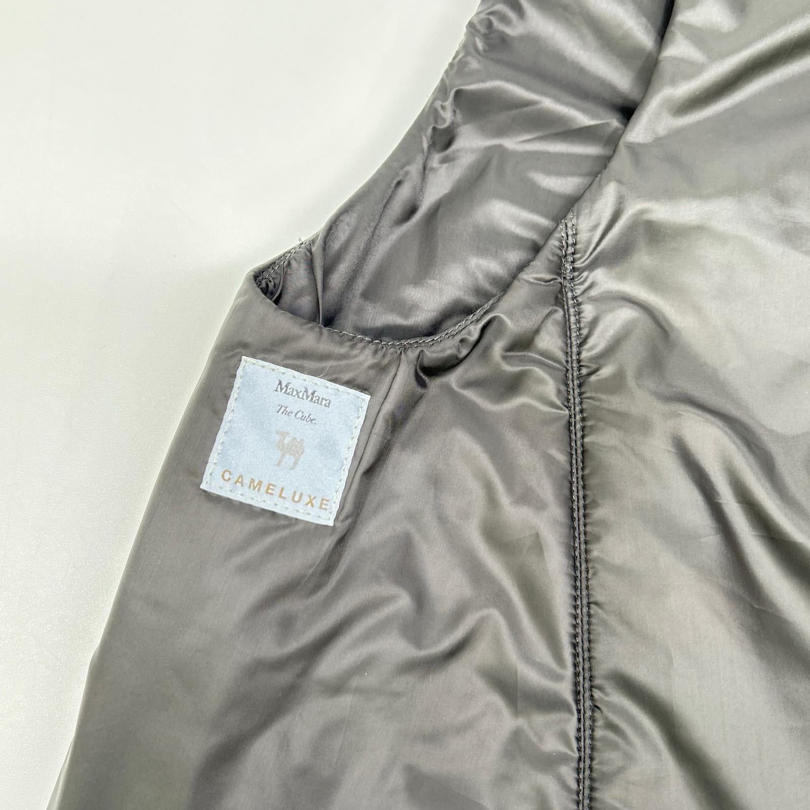 Max Mara マックスマーラ 929602146 グレー ザ キューブ キャメリュクス 中綿ロングベスト ベスト