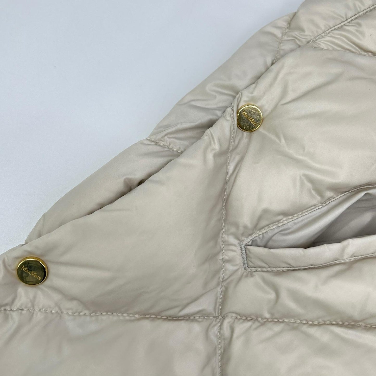 Max Mara マックスマーラ 929606266 ベージュ ザキューブ ナイロン ダウンベスト ベスト