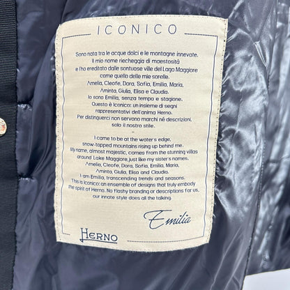HERNO ヘルノ PI0110DIC ブラック ICONICO EMILIA 半袖 ダウンジャケット ジャケット
