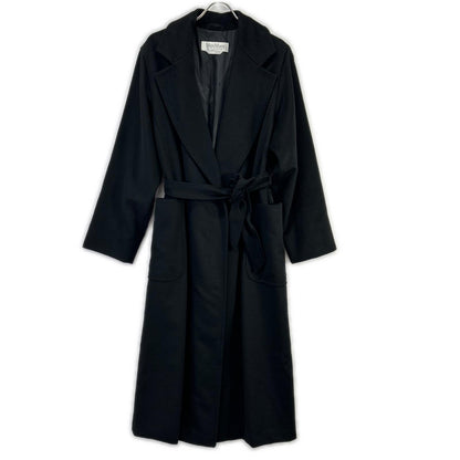 Max Mara マックスマーラ TIC1001 ブラック カシミヤ100% ロングコート コート