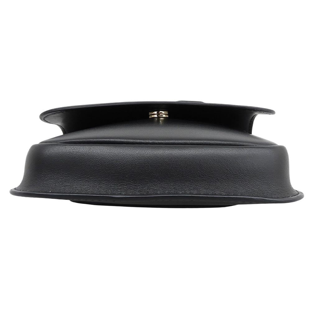 Max Mara マックスマーラ 美品 レザー M 2WAY ショルダー ポーチバッグ ハンドバッグ レディース ブラック ハンドバッグ