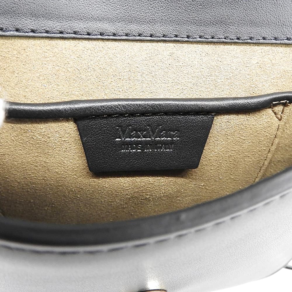 Max Mara マックスマーラ 美品 レザー M 2WAY ショルダー ポーチバッグ ハンドバッグ レディース ブラック ハンドバッグ