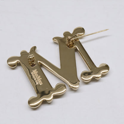 Max Mara マックスマーラ 【美品】バス クリスタル Mロゴ ブローチ