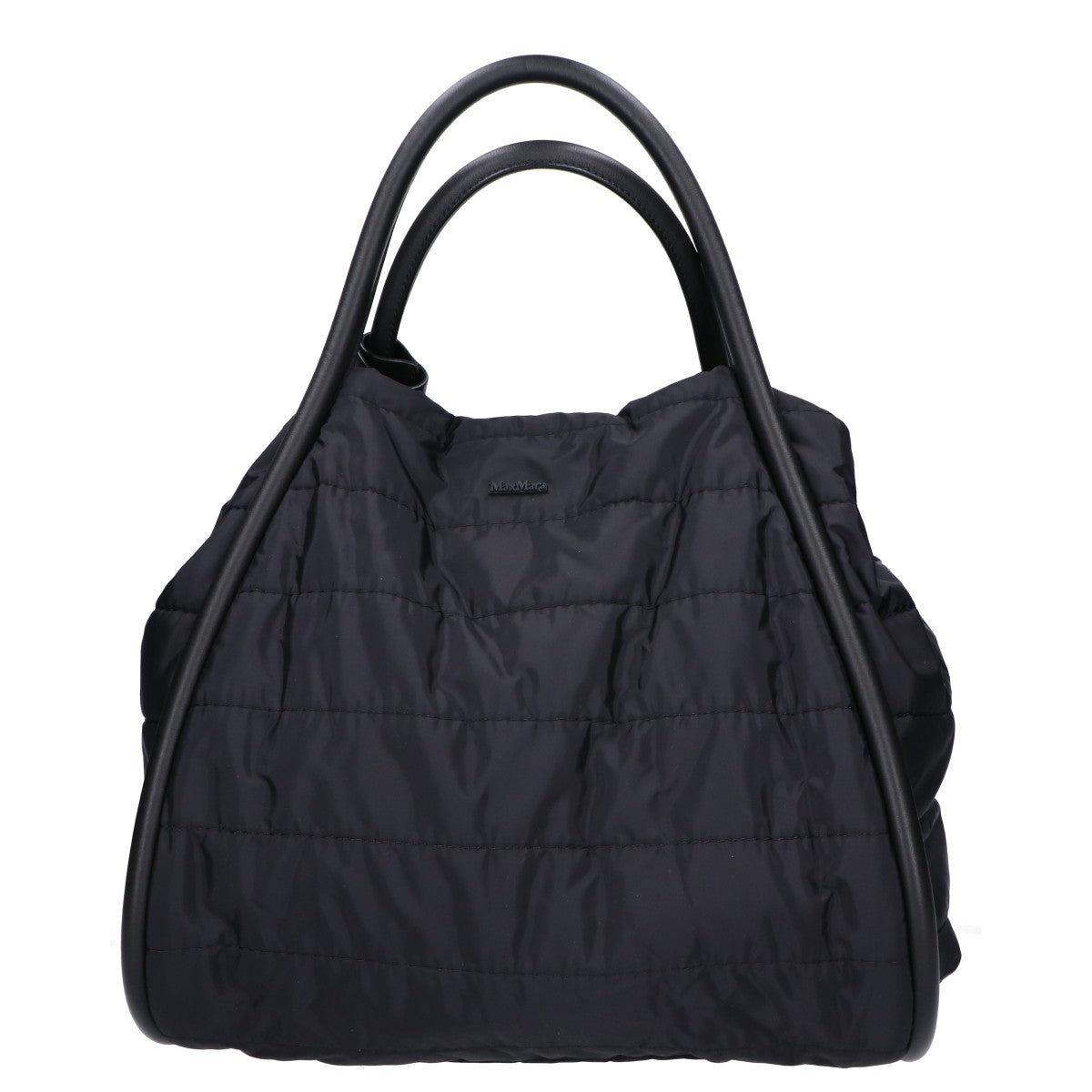 Max Mara マックスマーラ 【美品/国内正規】451654236 マリン キルティング ナイロン/レザー ショルダー ハンドバッグ