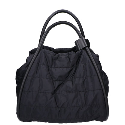 Max Mara マックスマーラ 【美品/国内正規】451654236 マリン キルティング ナイロン/レザー ショルダー ハンドバッグ