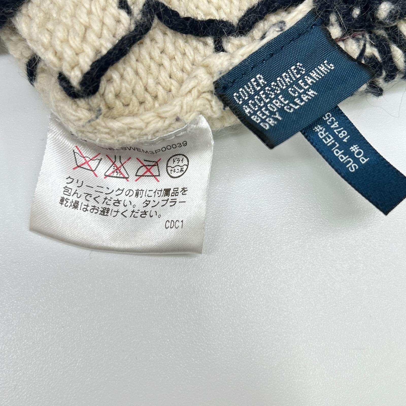 POLO RALPH LAUREN ポロ ラルフローレン アイボリー カシミヤ混 ノルディック 長袖ニット トップス