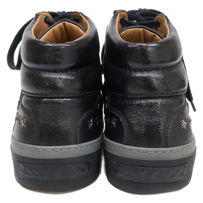JIMMY CHOO ジミーチュウ スタースタッズ レザー ハイカットスニーカー シューズ