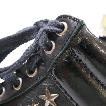 JIMMY CHOO ジミーチュウ スタースタッズ レザー ハイカットスニーカー シューズ