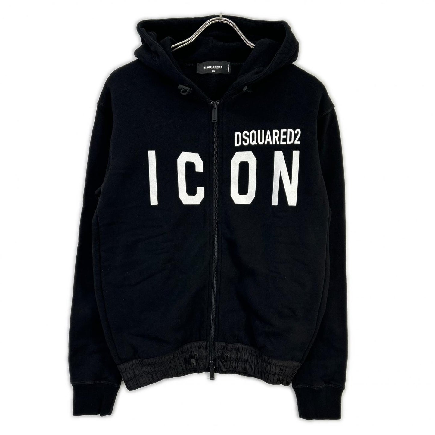 DSQUARED2 ディースクエアード S79HG0004 ブラック ICON ジップアップ ジャケット ジャケット