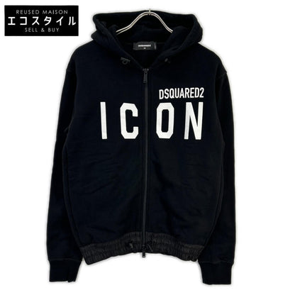 DSQUARED2 ディースクエアード S79HG0004 ブラック ICON ジップアップ ジャケット ジャケット