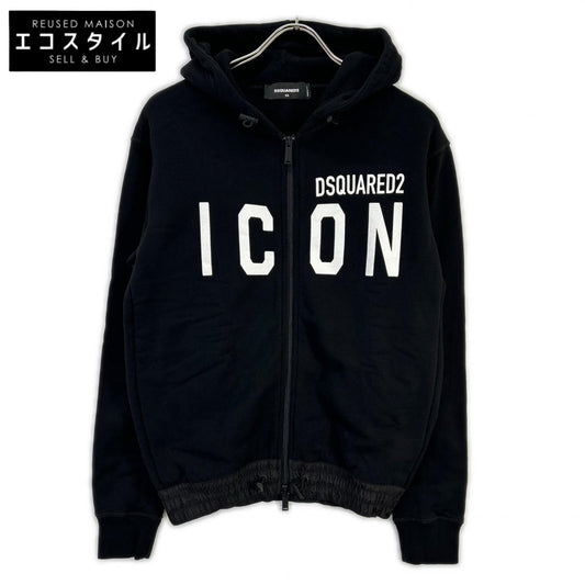 DSQUARED2 ディースクエアード S79HG0004 ブラック ICON ジップアップ ジャケット ジャケット