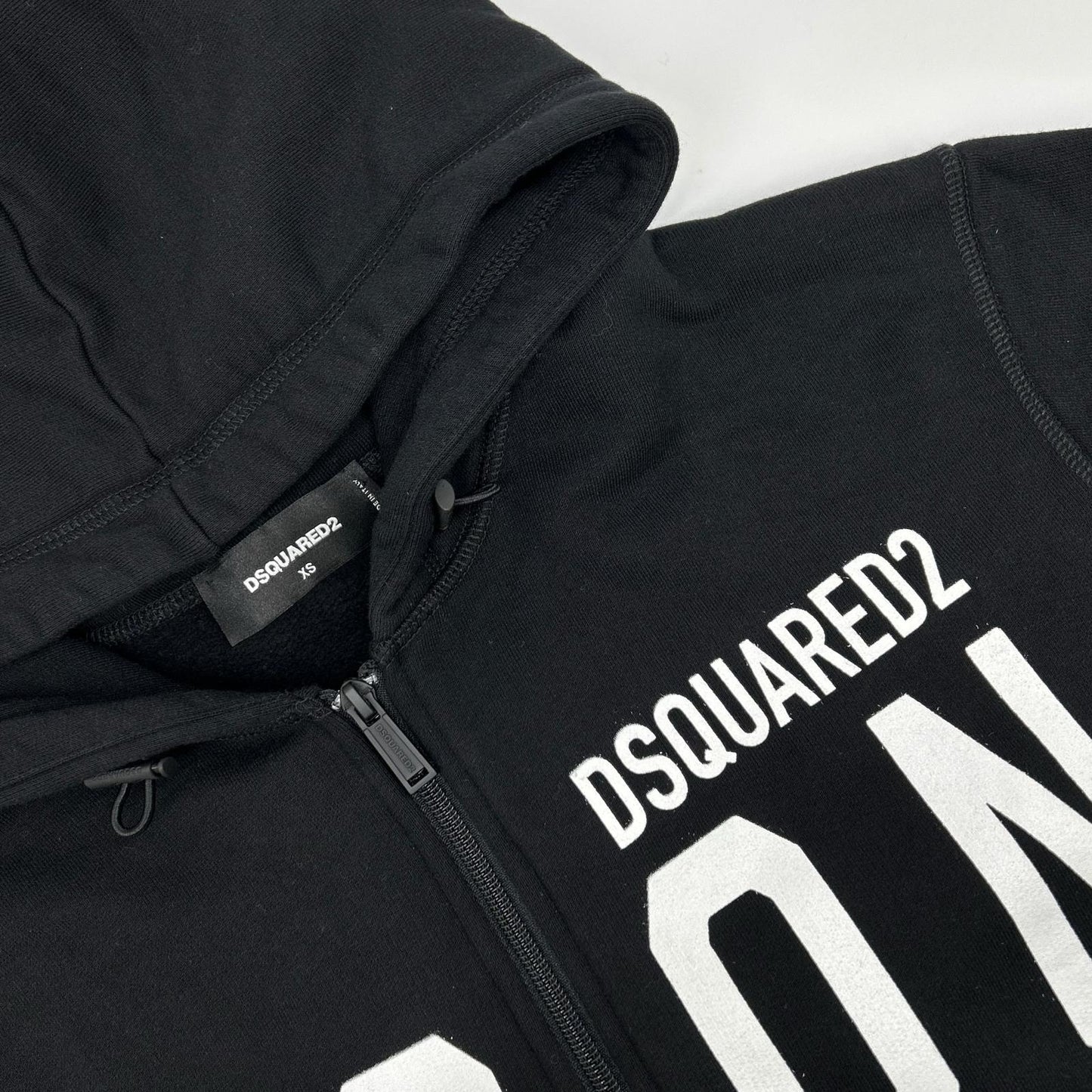 DSQUARED2 ディースクエアード S79HG0004 ブラック ICON ジップアップ ジャケット ジャケット