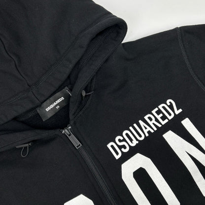 DSQUARED2 ディースクエアード S79HG0004 ブラック ICON ジップアップ ジャケット ジャケット