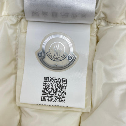 MONCLER モンクレール 21年製 ホワイト ナイロン×ウール 切り替えカーディガン ジャケット