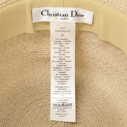 Christian Dior 迪奥 【美品/国内正品】22DRT923G157 DIORESORT 度假风徽标织带草帽