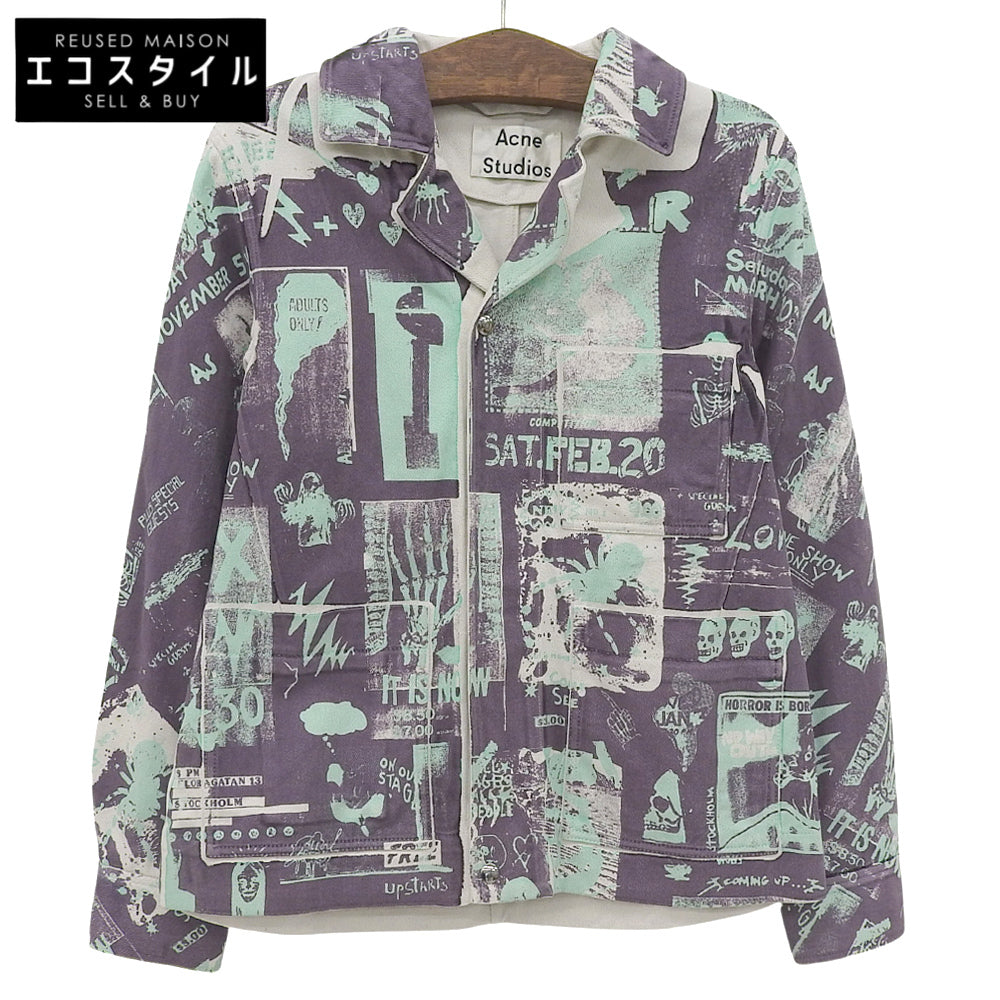 ACNE STUDIOS All-Over Print Jacket Men's Multicolor 44 FN-MN-OUTW000163 Jacket