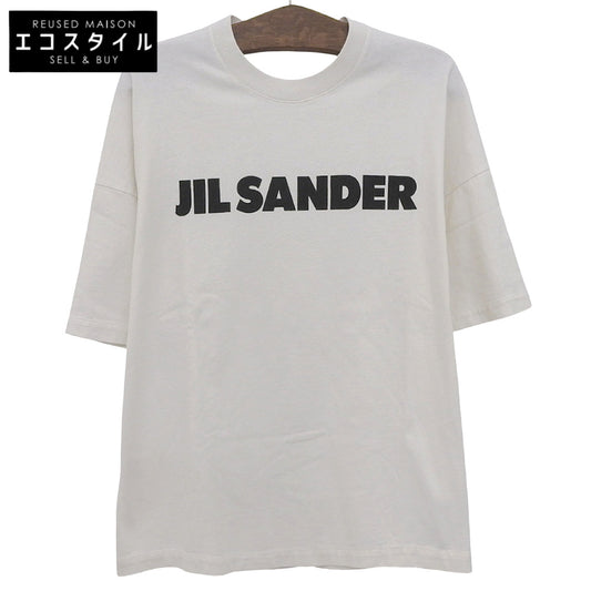 JILSANDER ジルサンダー ロゴ オーバーサイズ コットン Tシャツ トップス メンズ ホワイト L JSMU707045 トップス