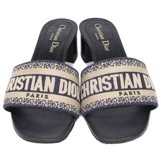 Christian Dior クリスチャンディオール Dway ロゴ エンブロイダリー ヒール シューズ