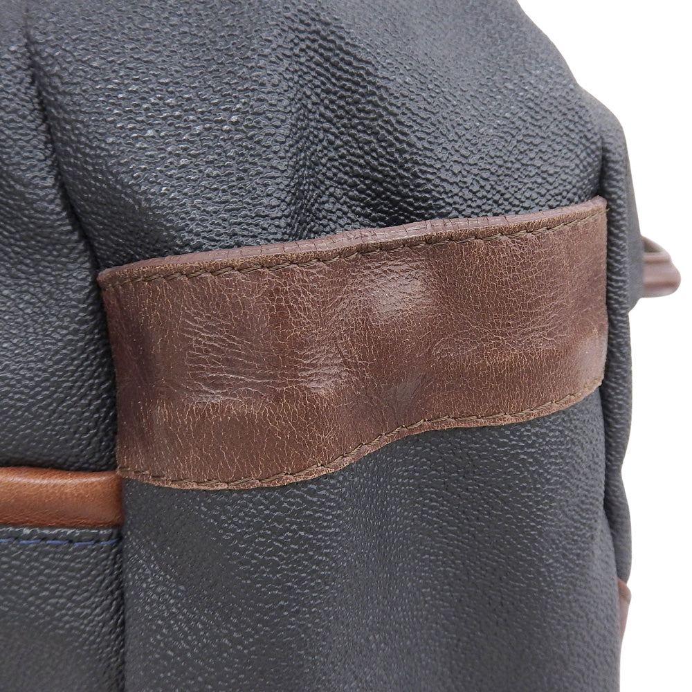 SILVOFFICE Leather 2-Way Bag Men's Navy Handbag Men's