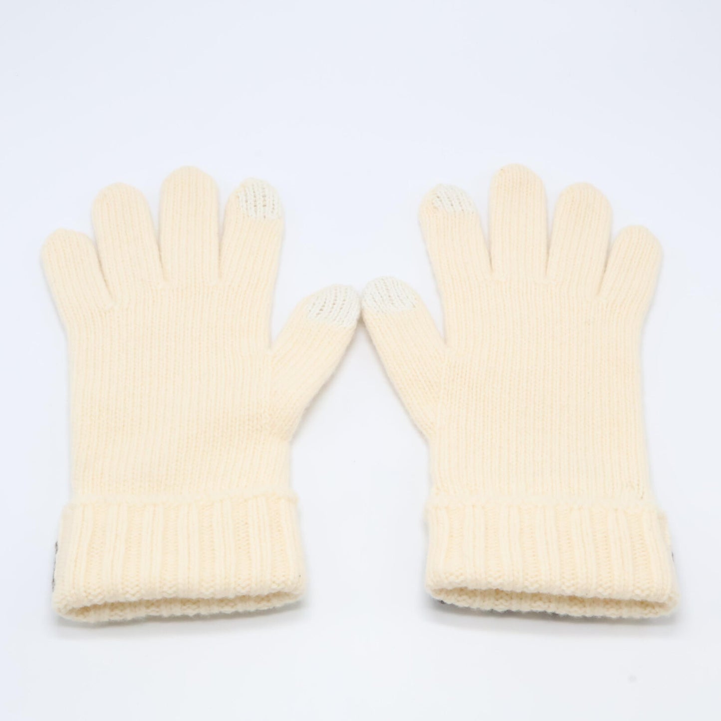 【美品/国内正規】FXY574 AIX0 ロゴ ウール グローブ S/M レディース