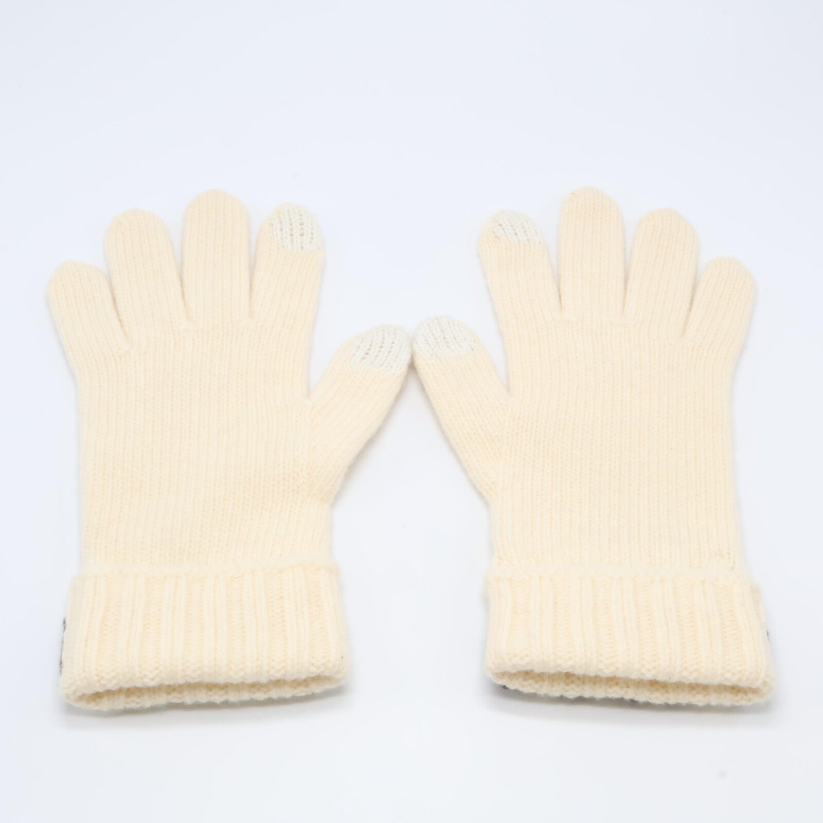 【美品/国内正規】FXY574 AIX0 ロゴ ウール グローブ S/M レディース