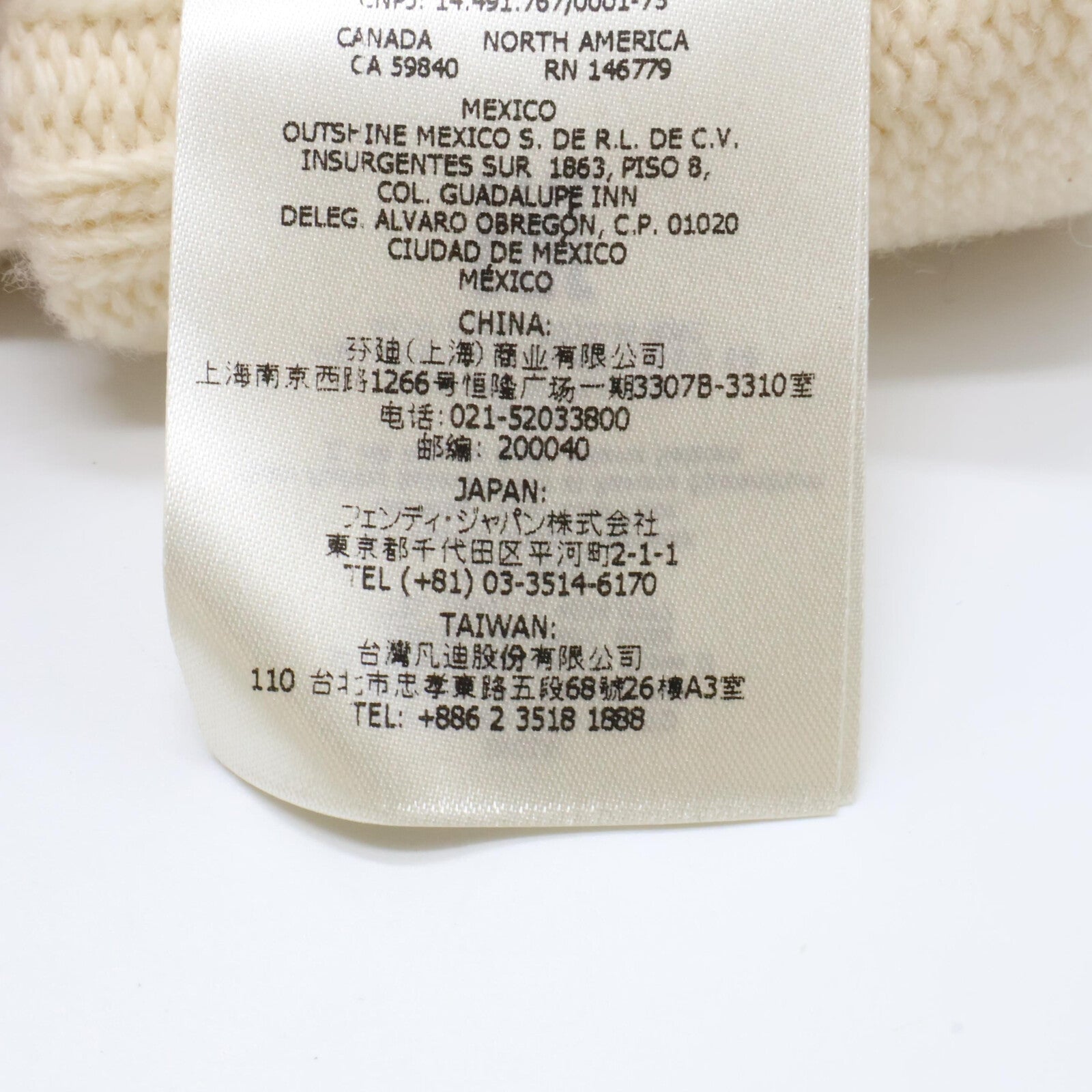FENDI フェンディ 【美品/国内正規】FXY574 AIX0 ロゴ ウール グローブ