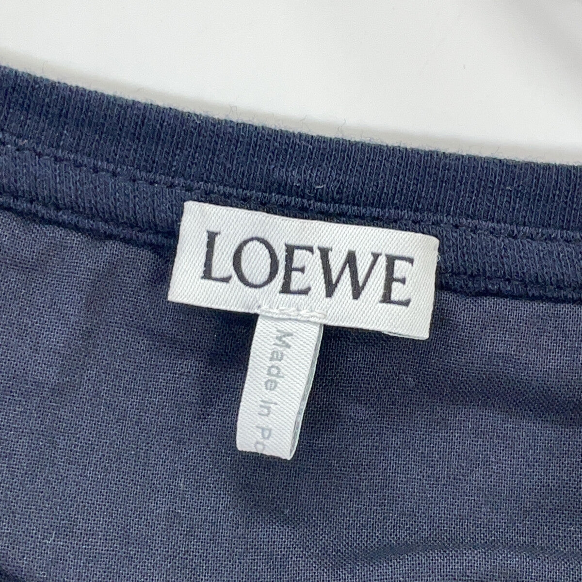LOEWE 罗意威 海军蓝×橘色×白色 Anagram 标识 修身无袖连衣裙