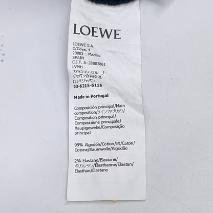 LOEWE 罗意威 海军蓝×橘色×白色 Anagram 标识 修身无袖连衣裙