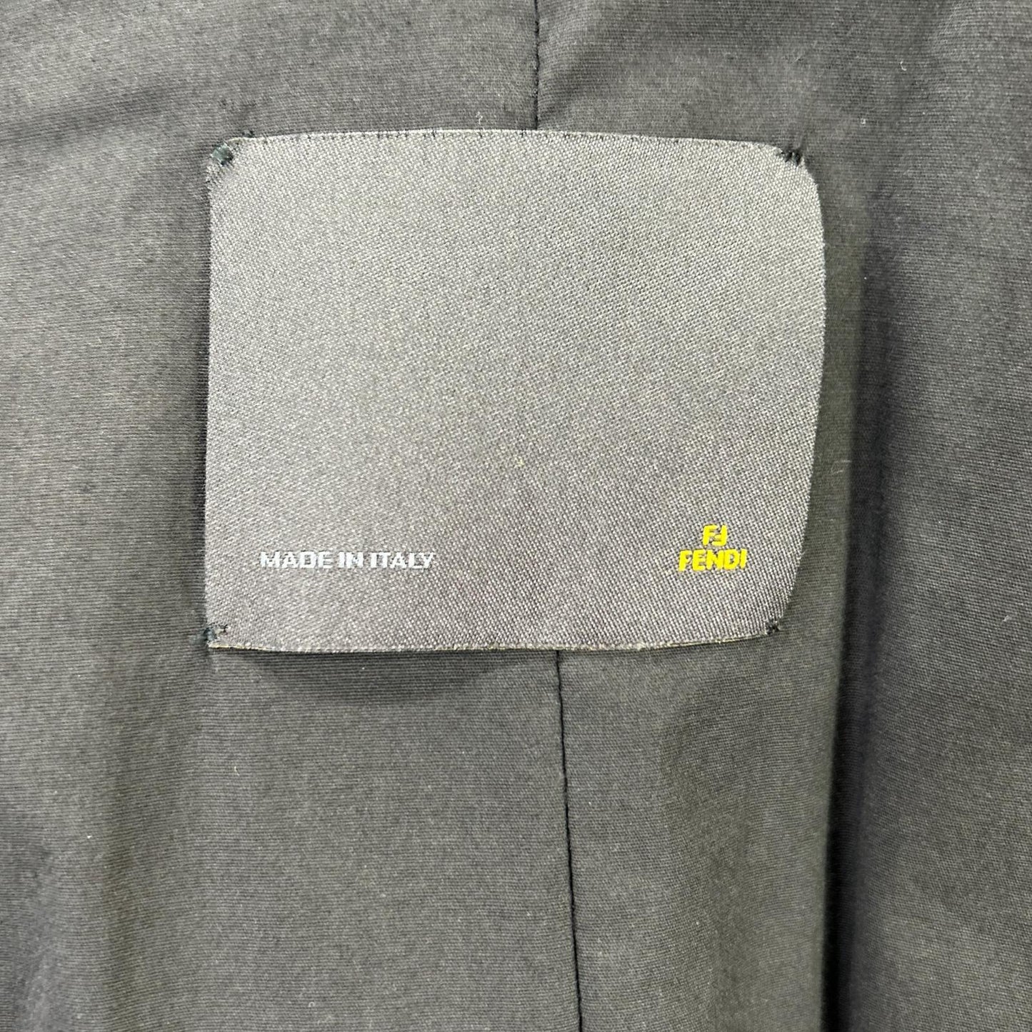 FENDI フェンディ ブラウン ズッカ柄 ベルト付き 比翼コート コート