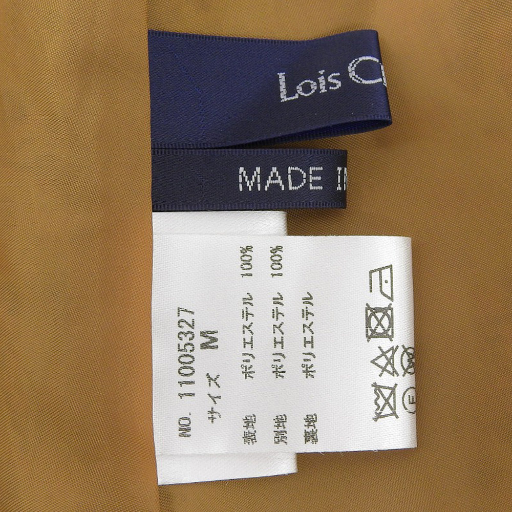 Lois CRAYON ロイスクレヨン 美品 フラワー ジャガード ロングスカート レディース ブラウン M 11005327 スカート